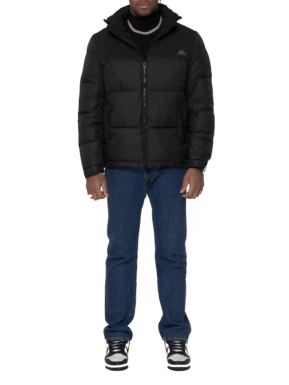 

Спортивная куртка мужская NoBrand AD2161 черная XL, AD2161
