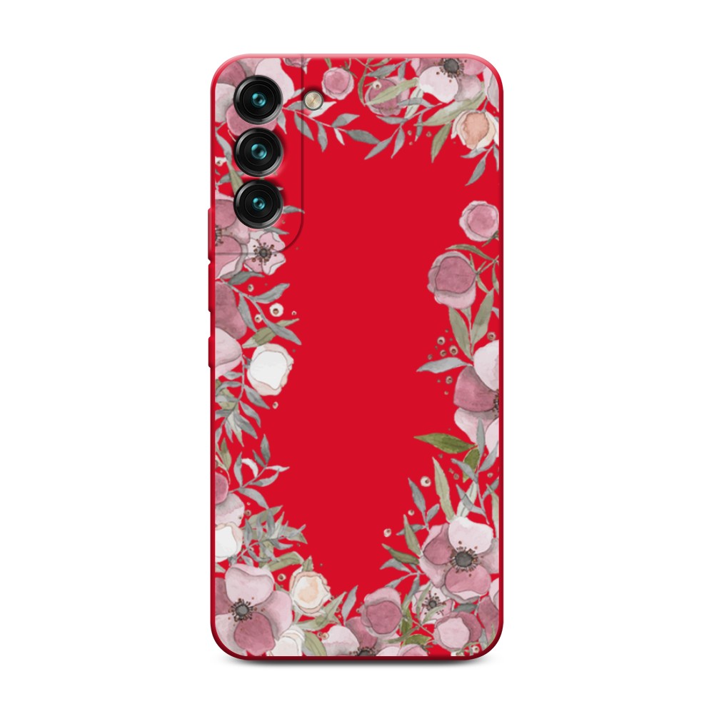 

Чехол Awog на Samsung Galaxy S22 Plus / Самсунг S22 Plus "Розовая цветочная рамка", Разноцветный, 2103953-1
