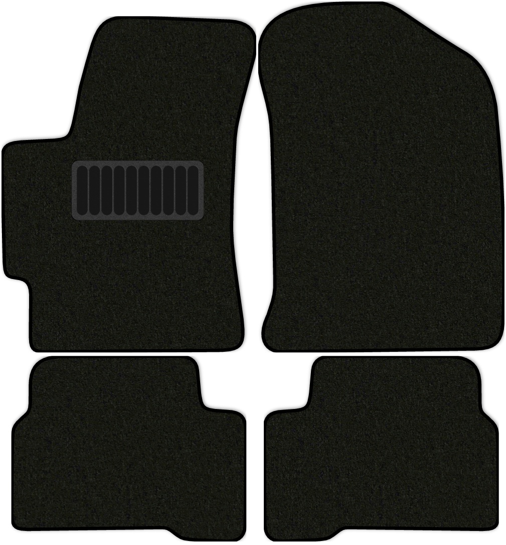 фото Коврики в салон классик для kia rio 2 (jb) 2005 - 2011, 4 шт. черный, текстиль allmone