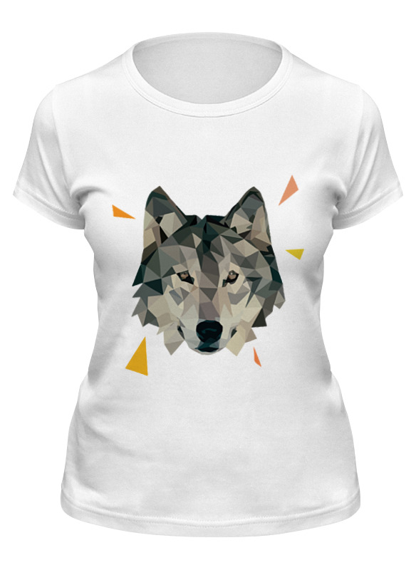 

Футболка женская Printio Волк (wolf) белая L, Белый, Волк (wolf)