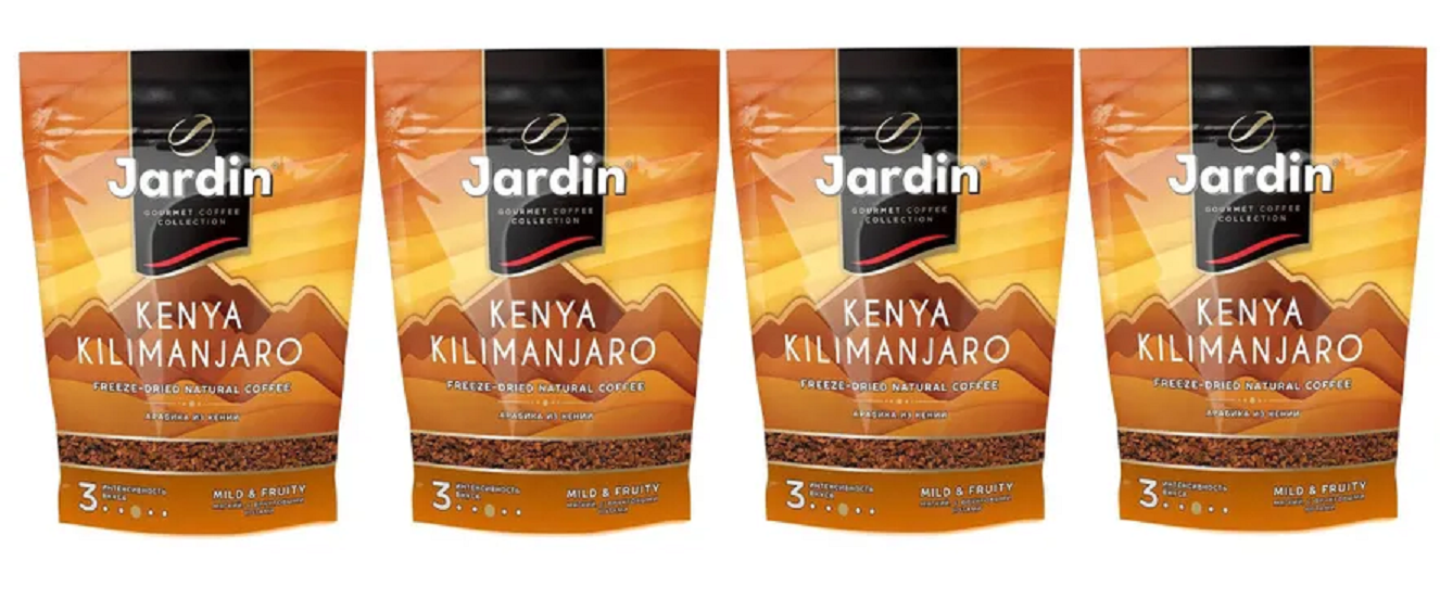 

Кофе растворимый Jardin Kenya Kilimanjaro, 150 г х 4 шт