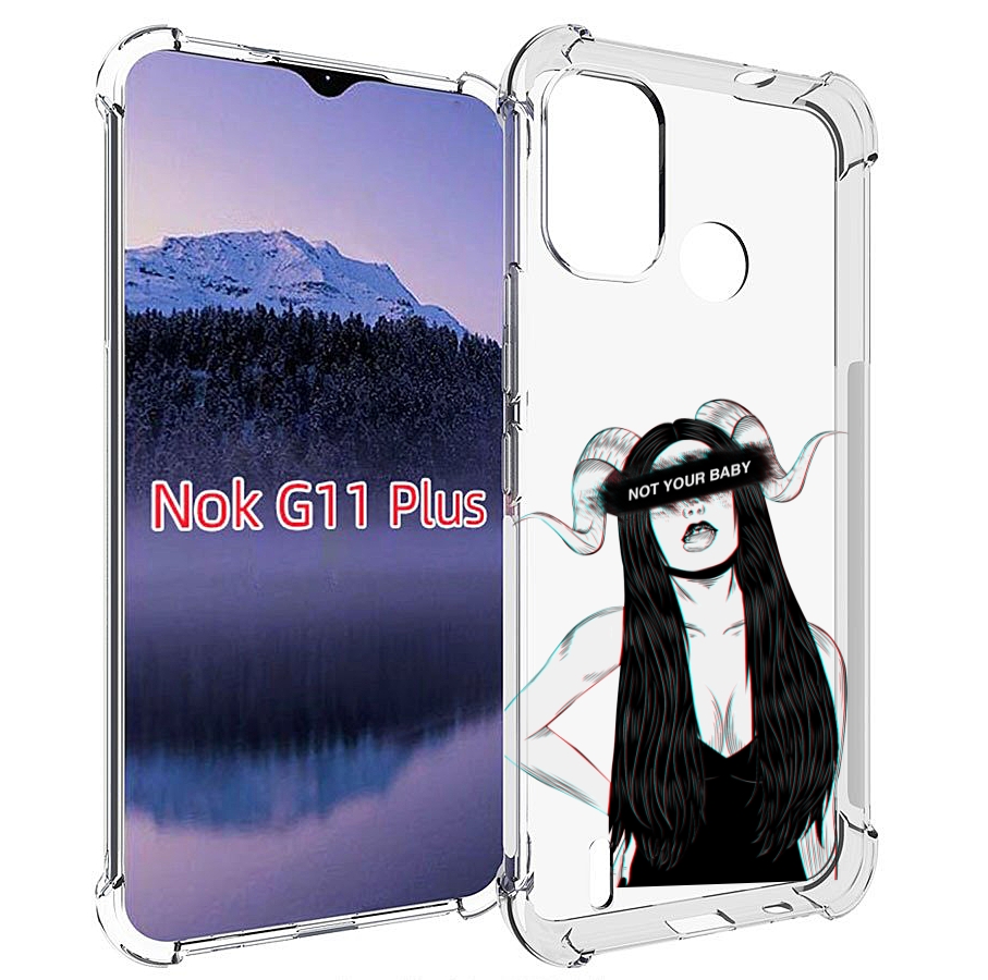

Чехол MyPads not-your для Nokia G11 Plus, Прозрачный, Tocco
