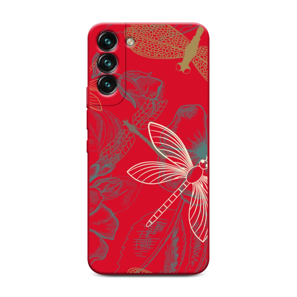 

Чехол Awog на Samsung Galaxy S22 Plus / Самсунг S22 Plus "Тени стрекоз", Разноцветный, 2103953-1