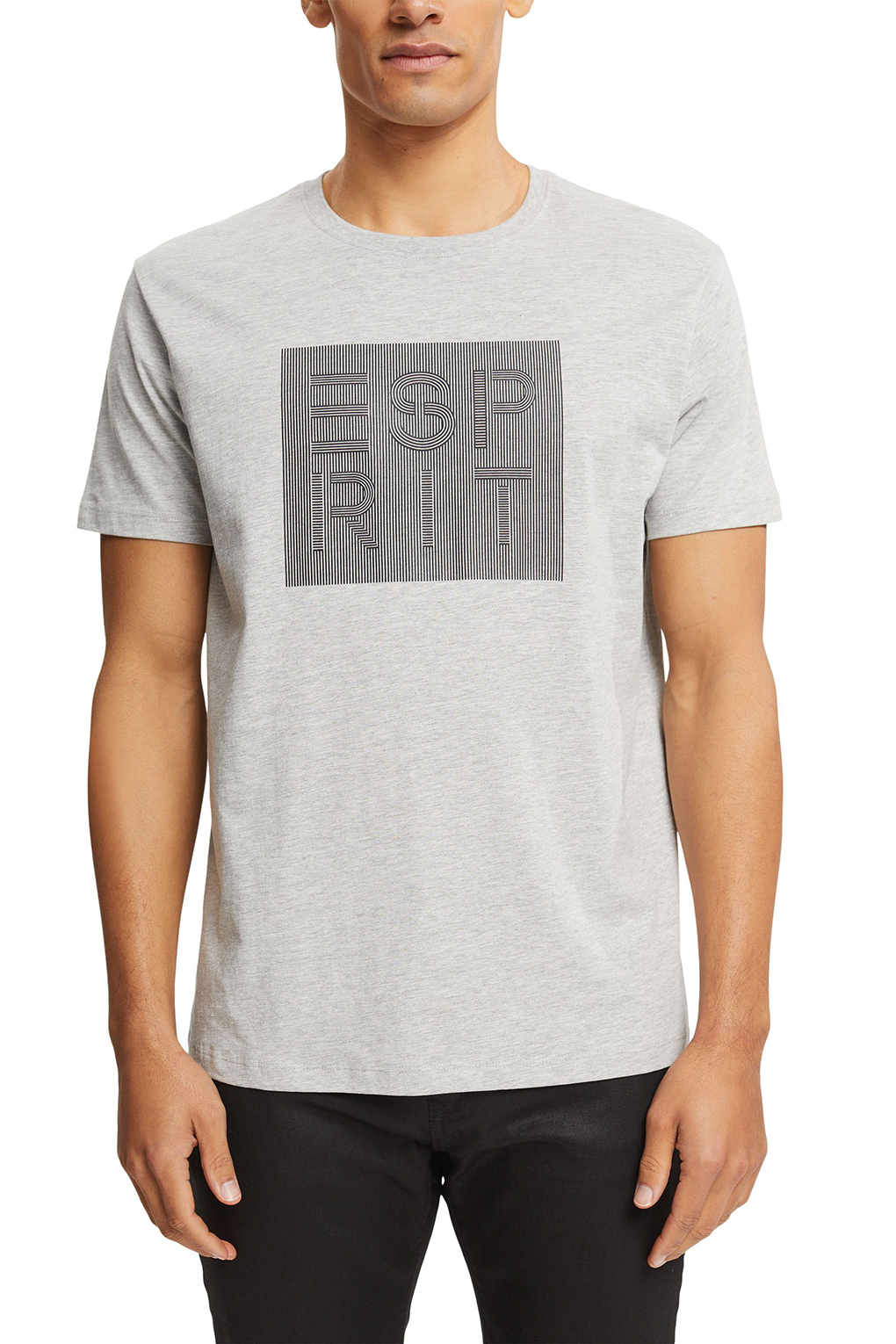

Футболка мужская Esprit Casual 013EE2K323 серая L, Серый, 013EE2K323