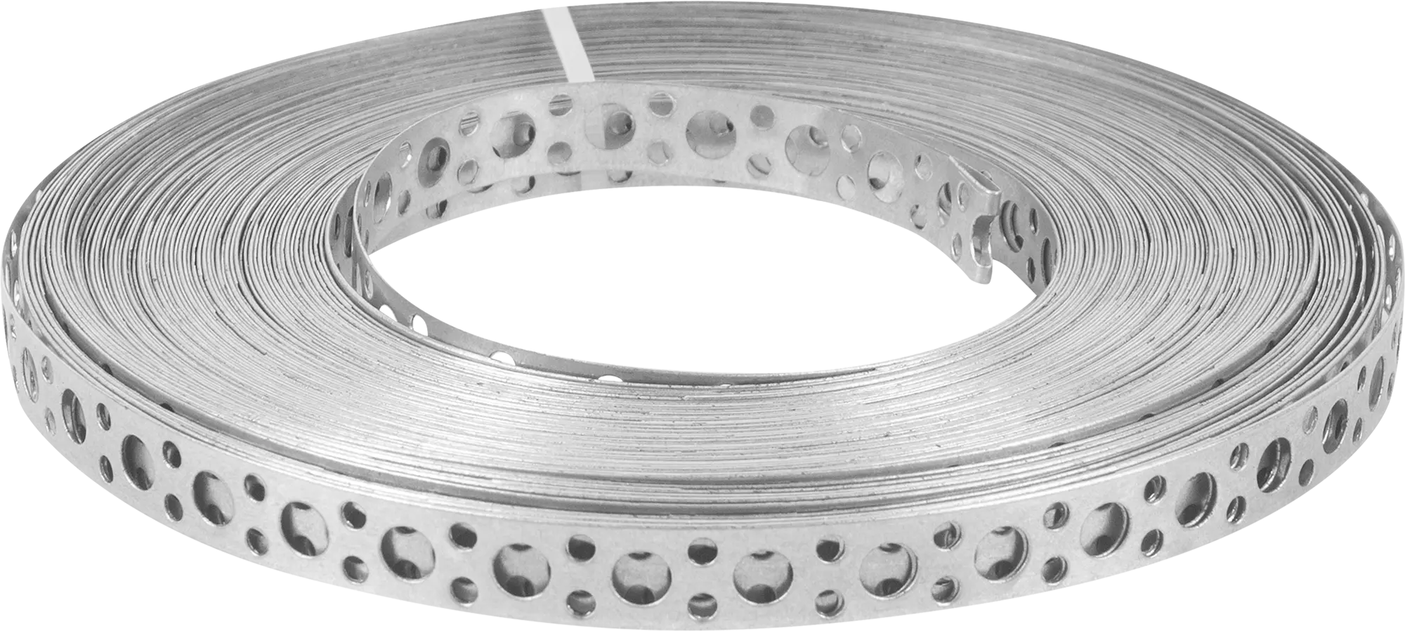 Перфорированная лента прямая LP 12x0.5 25 м оцинкованная сталь цвет серый