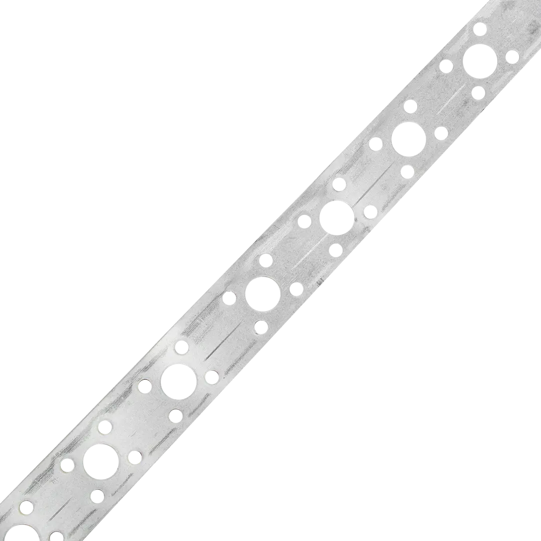 Перфорированная лента прямая LP 20x0.8 25 м оцинкованная сталь цвет серый