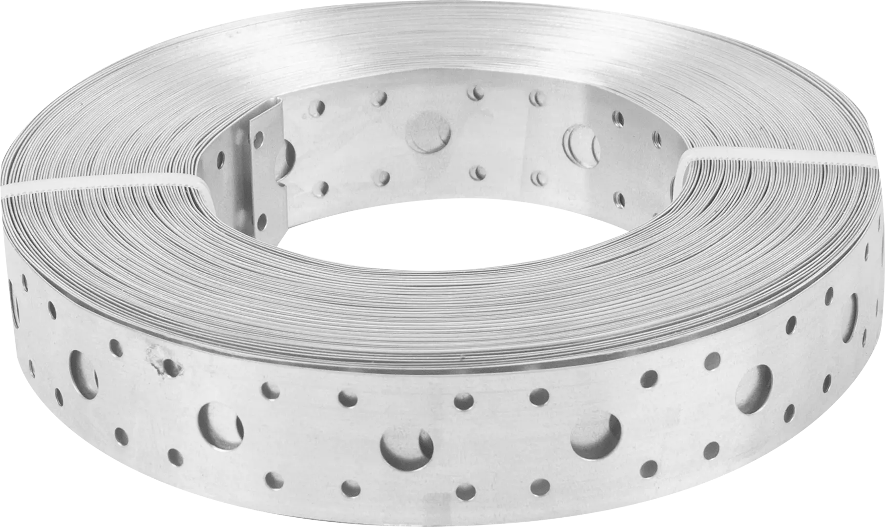 Перфорированная лента прямая LP 25x0.5 25 м оцинкованная сталь цвет серый