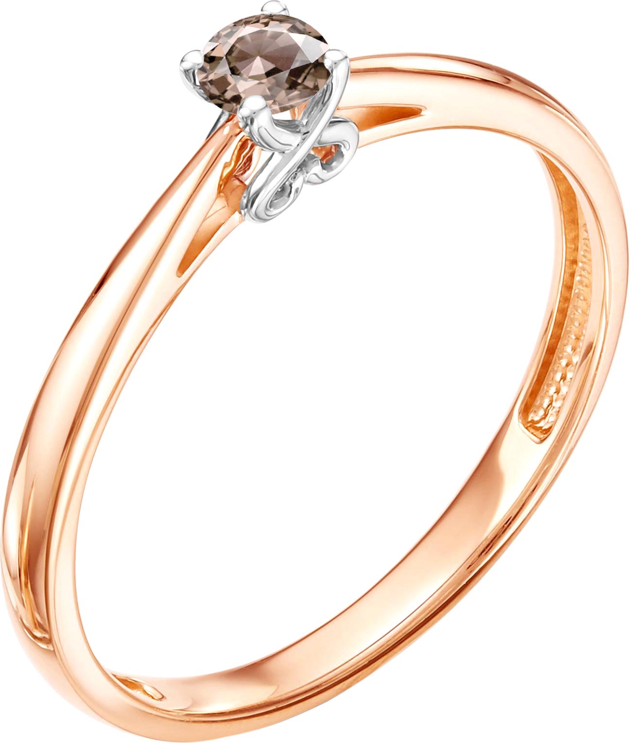 Кольцо из красного золота р. 16,5 Vesna jewelry 1053-151-09-00, бриллиант