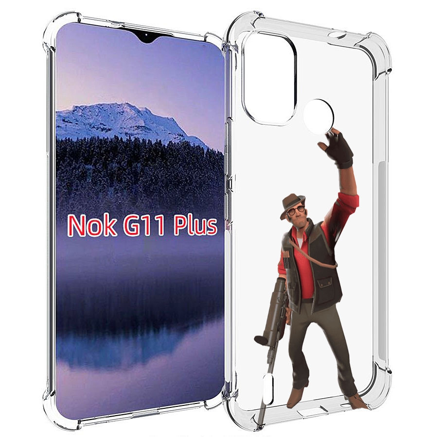 

Чехол MyPads team-fortress-2 для Nokia G11 Plus, Прозрачный, Tocco
