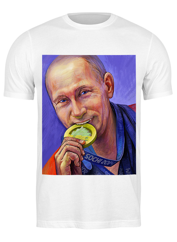 

Футболка мужская Printio Путин белая M, Путин