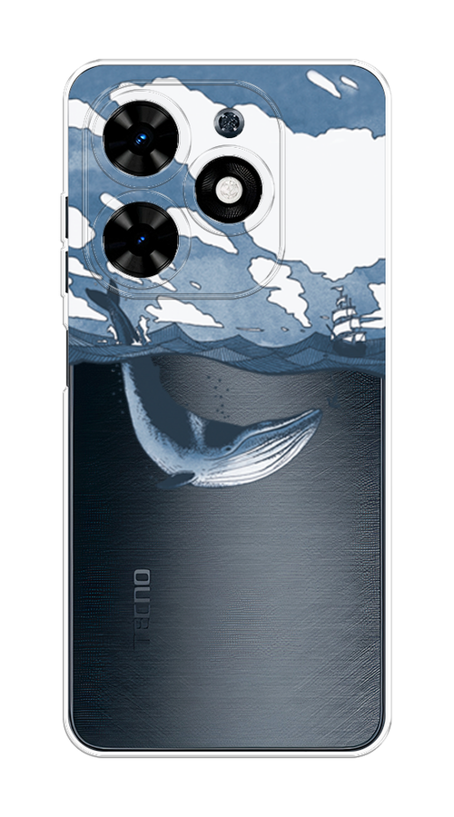 

Чехол на Tecno Spark 20C "Большой кит", Синий, 304950-1