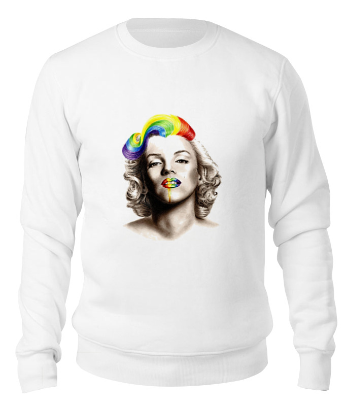 

Свитшот унисекс Printio Marilyn monroe белый S, Marilyn monroe