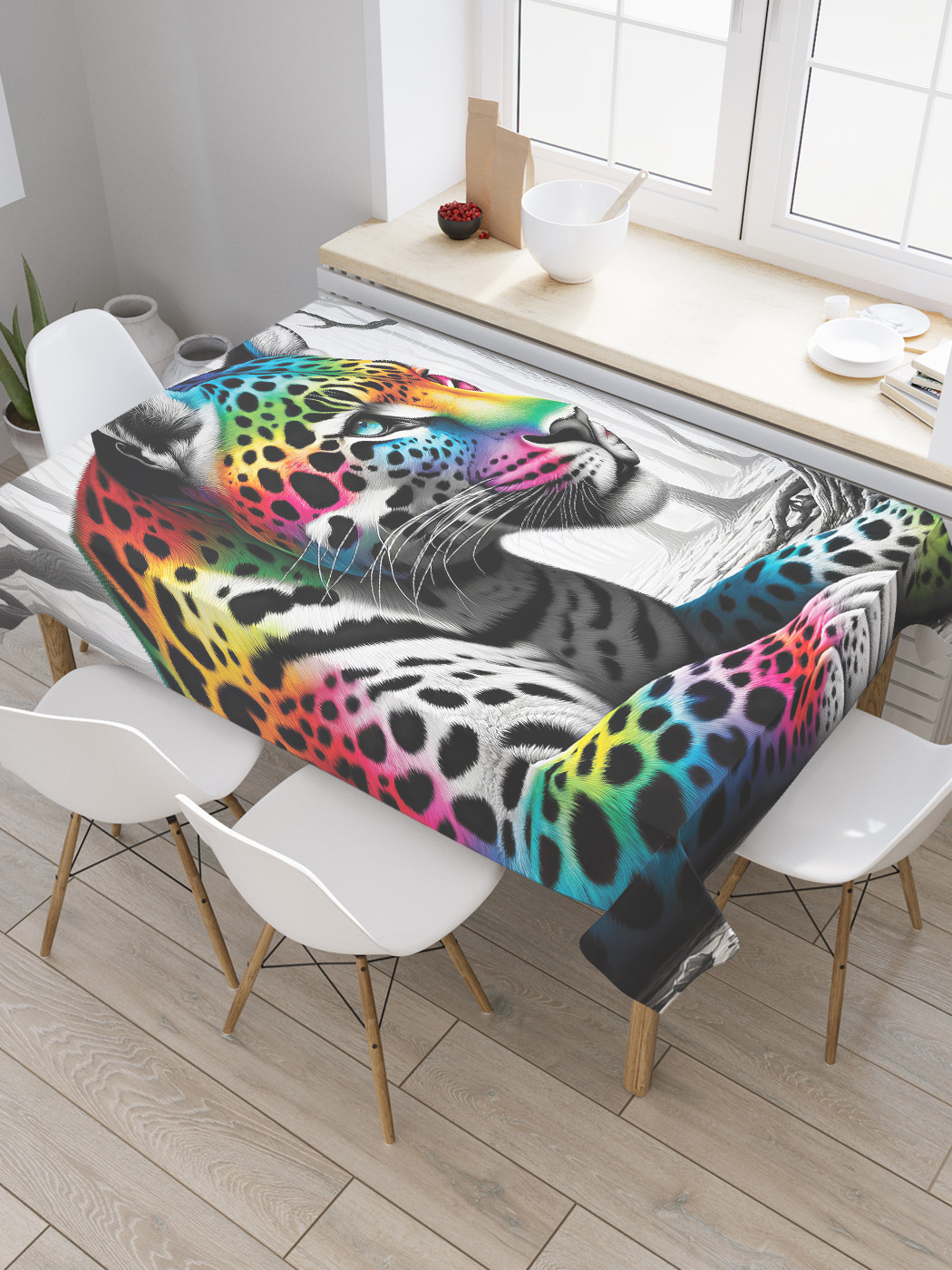 

Скатерть JoyArty Леопард в лесу 120х145, tc_429946_120x145, Черный, Леопард в лесу