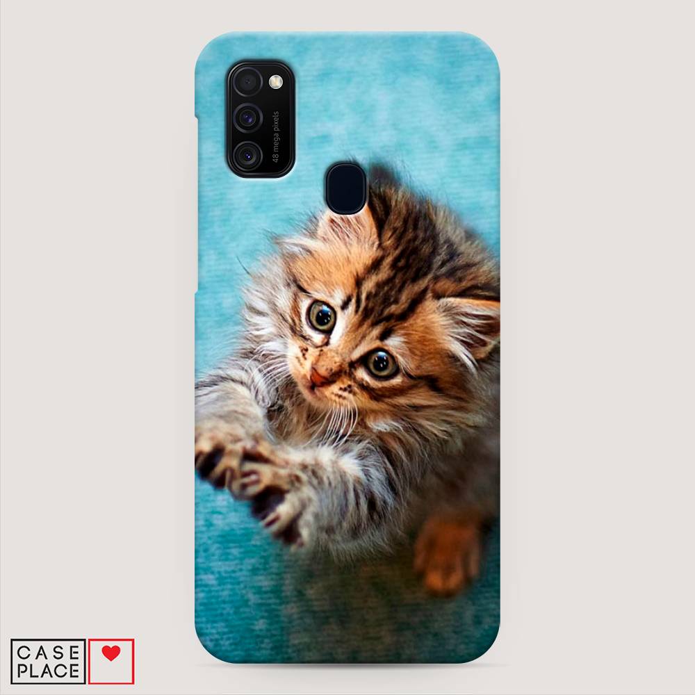 

Пластиковый чехол "Котенок просит есть" на Samsung Galaxy M21, 29720-1