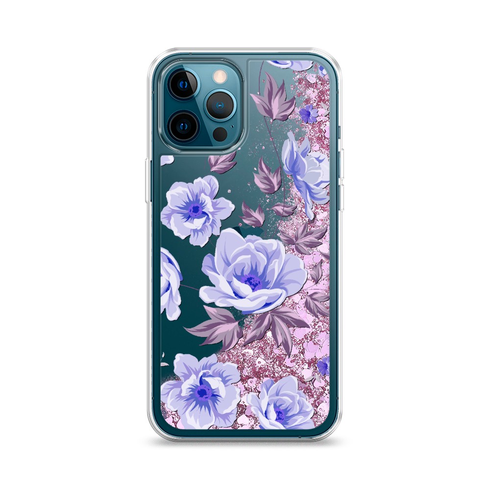 

Жидкий чехол с блестками "Цветочная фантазия 1" на Apple iPhone 12 Pro, 12894-1