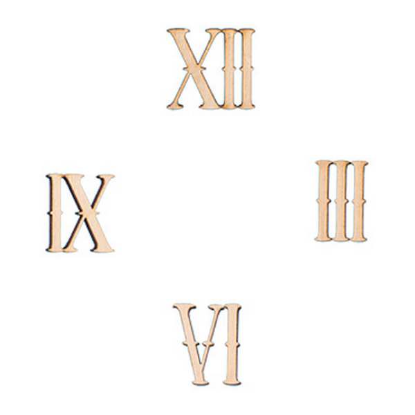 

Mr. Carving Заготовка для декорирования цифры Римские 4 шт ВД-066, 2.4 см от Mr. Carving