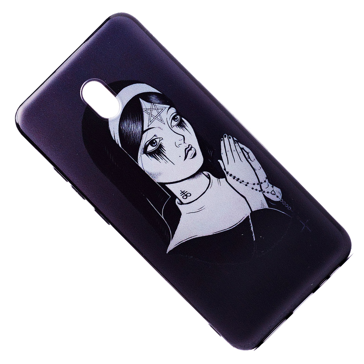

Чехол для Xiaomi Redmi 8 силиконовый (рис.170/009), Черный, Xiaomi Redmi 8