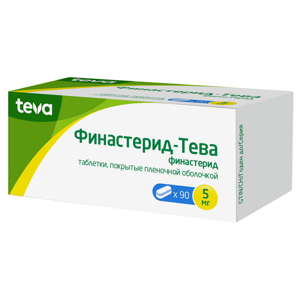 Купить Финастерид-Тева таблетки 5 мг 90 шт., Teva
