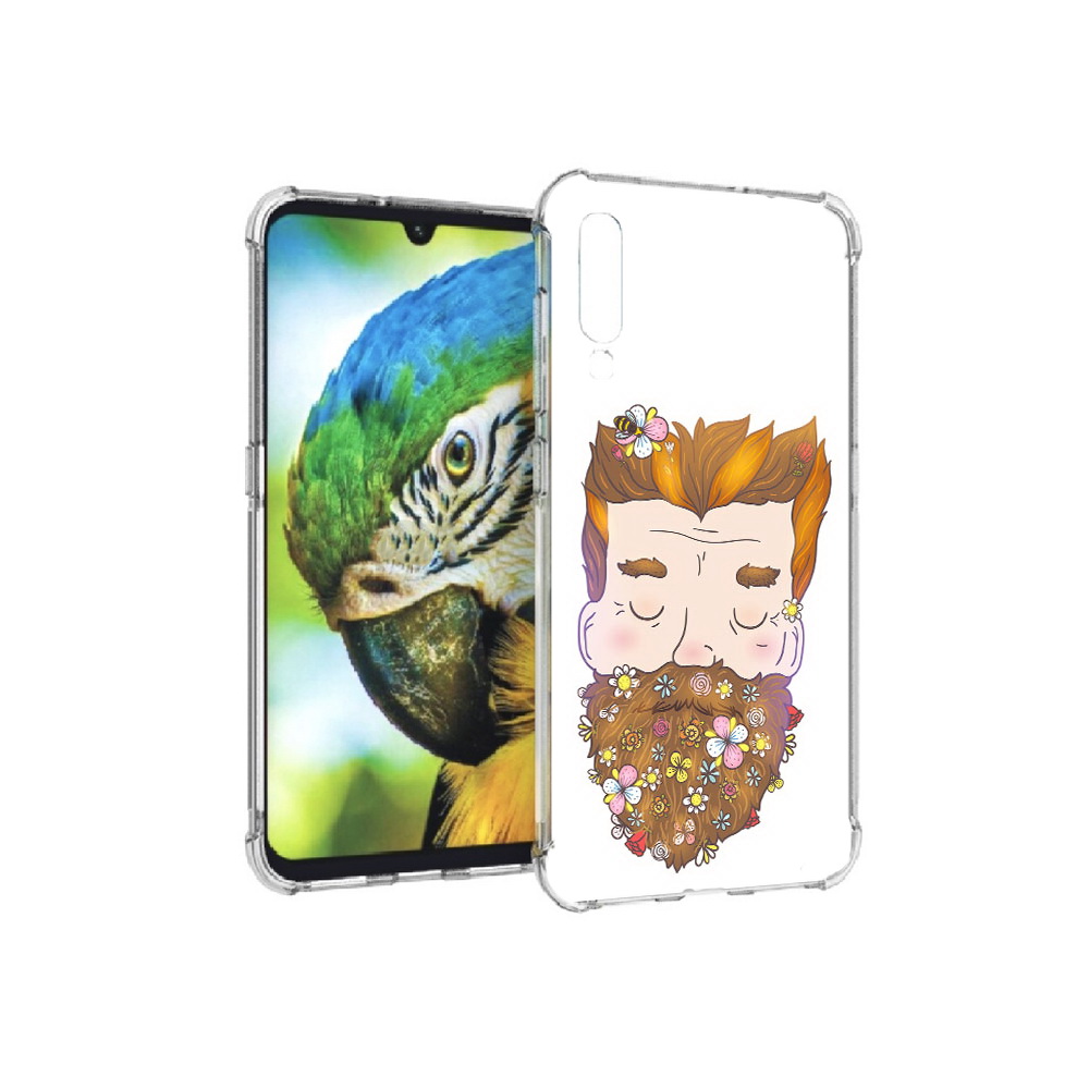 

Чехол MyPads Tocco для Xiaomi Mi 9 мужчина с цветами в бороде (PT126035.255.489), Прозрачный, Tocco