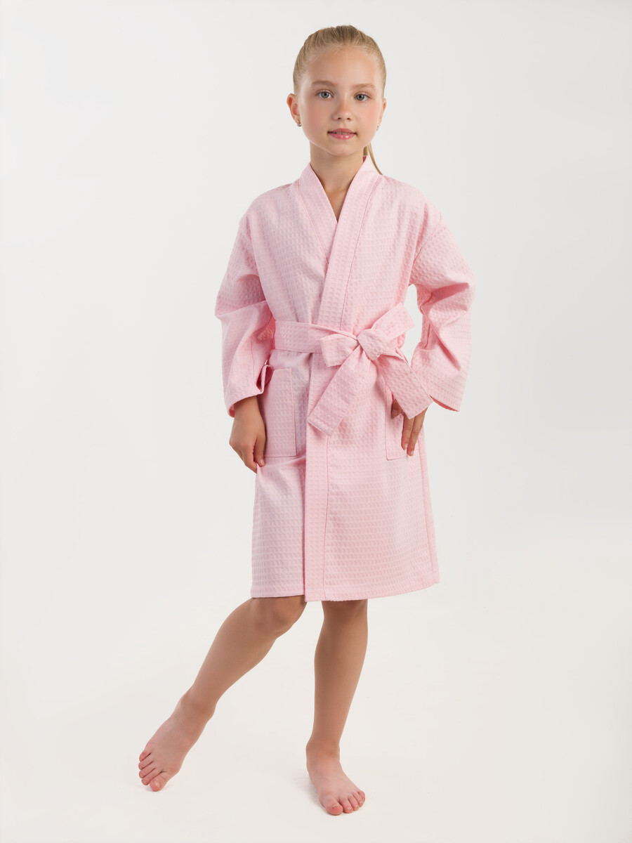 фото Халат для девочек bio-textiles hvkd8500 цв. розовый р. 140