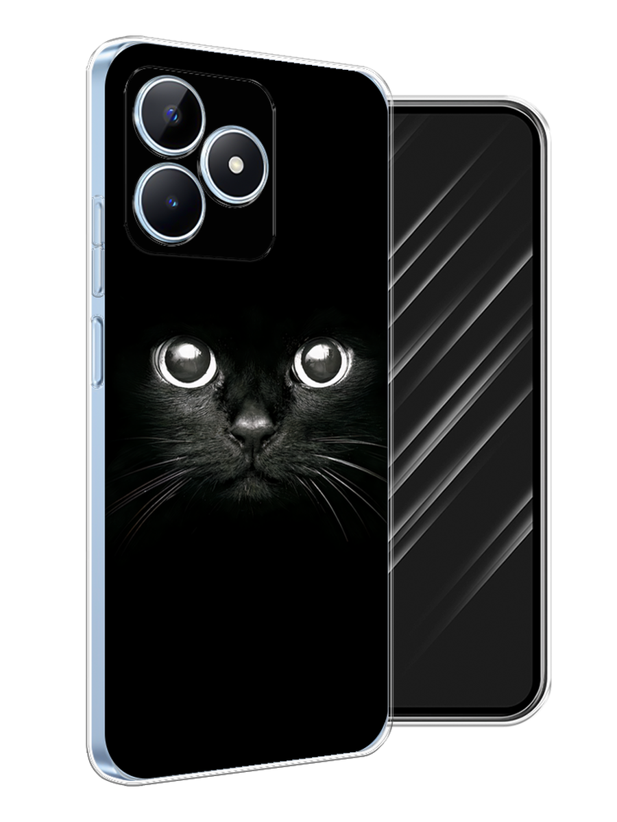 

Чехол Awog на Realme C60 "Взгляд черной кошки", Черный;белый;серый, 2516550-1