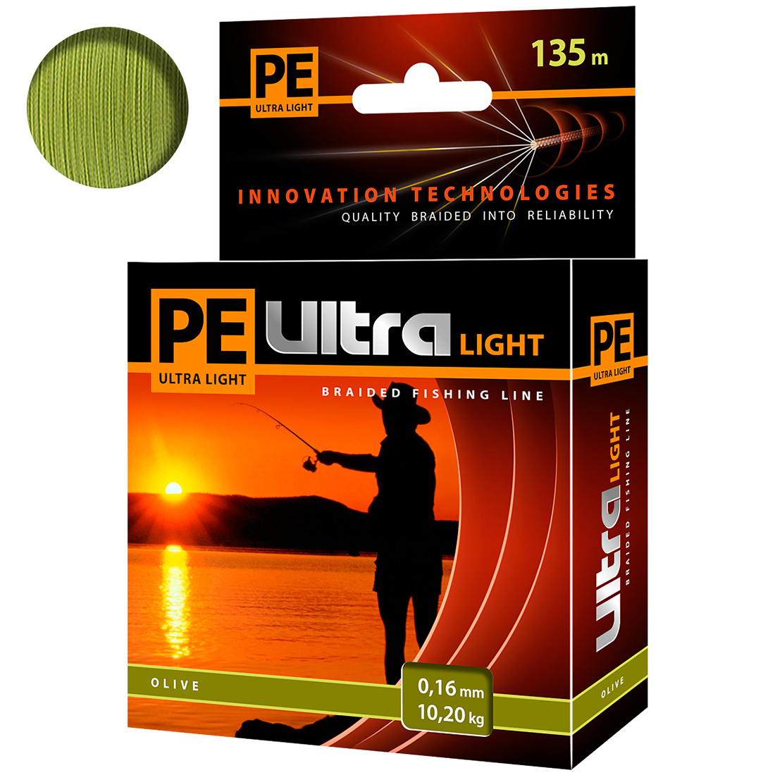 

Плетеный Шнур Для Рыбалки Aqua Pe Ultra Light Olive 0,16mm 135m, Зеленый, PE ULTRA LIGHT