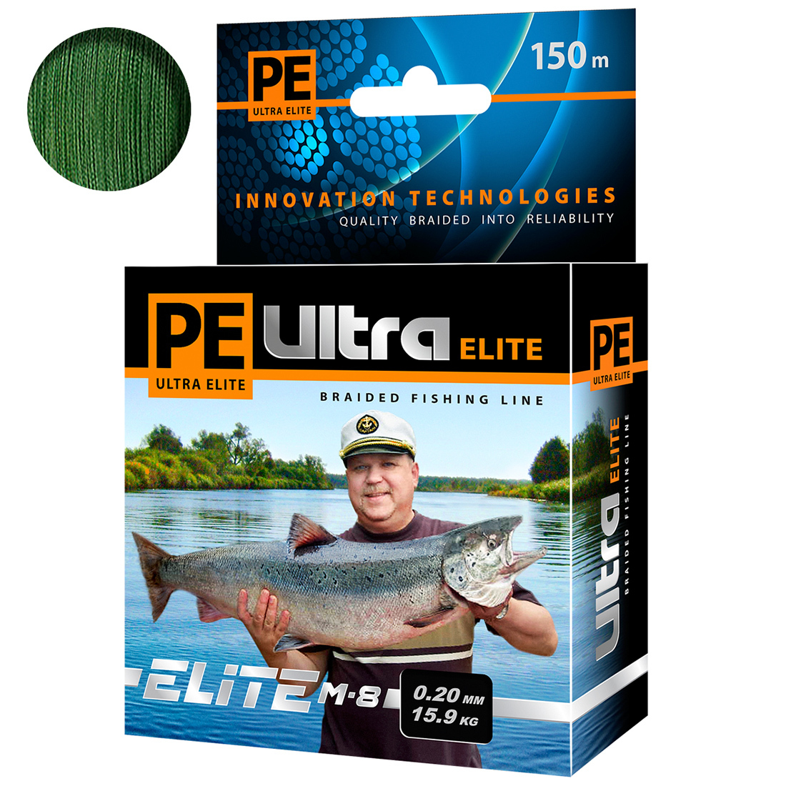 

Плетеный Шнур Для Рыбалки Aqua Pe Ultra Elite M-8 Dark Green 0,20mm 150m, PE ULTRA ELITE M-8