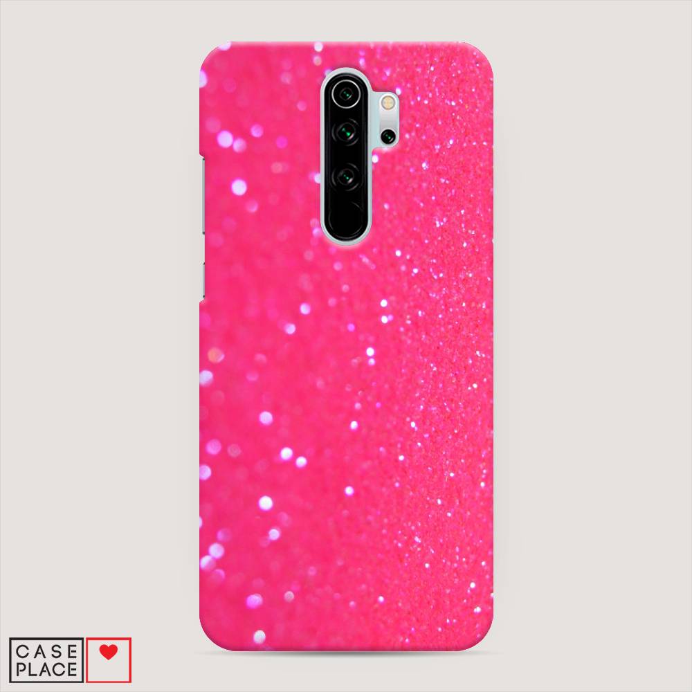 

Пластиковый чехол "Малиновые блестки рисунок" на Xiaomi Redmi Note 8 Pro