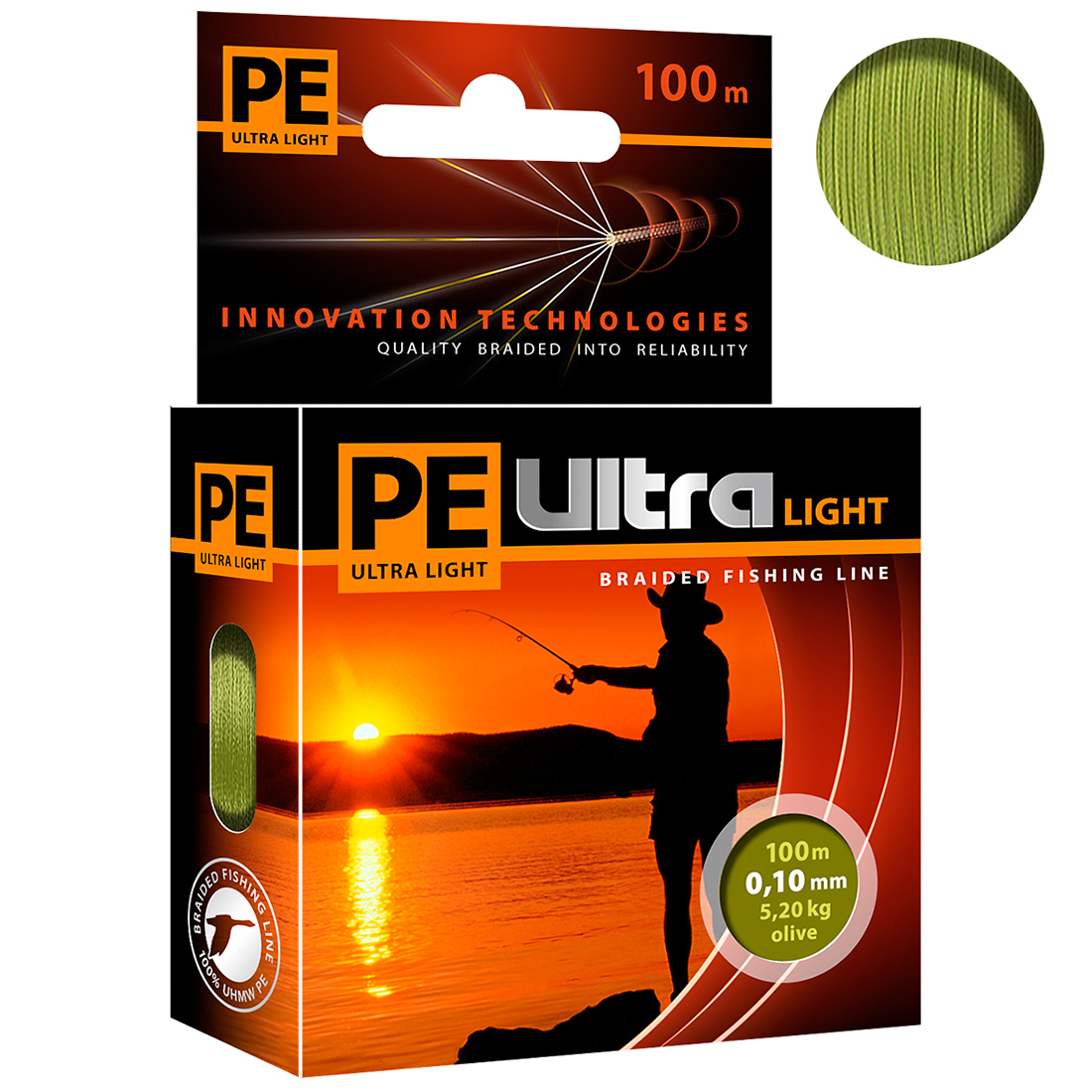 

Плетеный Шнур Для Рыбалки Aqua Pe Ultra Light Olive 0,10mm 100m, Зеленый, PE ULTRA LIGHT