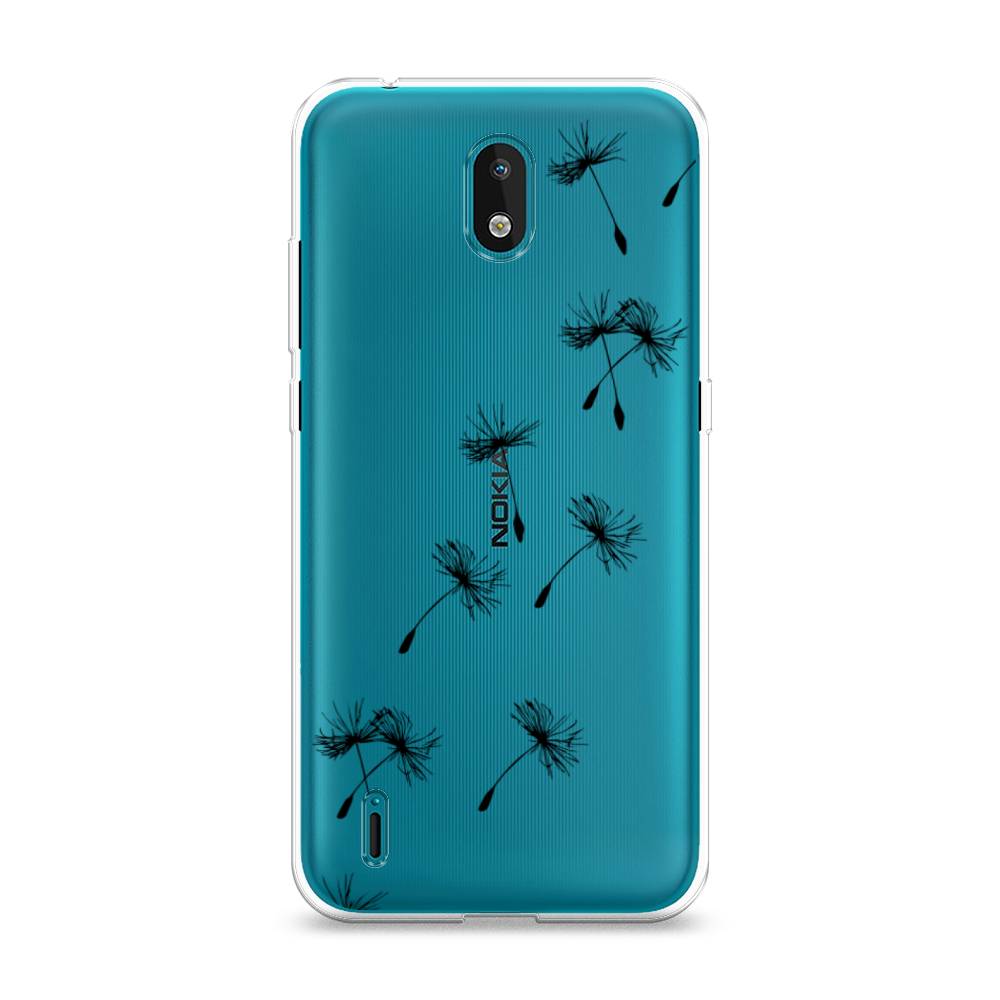 

Чехол Awog на Nokia 1.3 (2020) / Нокиа 1.3 (2020) "Летящие одуванчики", Черный, 123950-8
