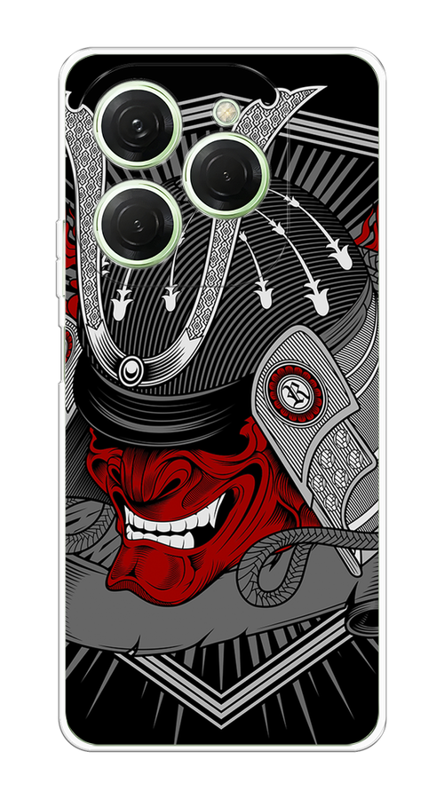 

Чехол на Tecno Spark 20 Pro "Красная маска самурая", Белый;красный;черный, 304850-1