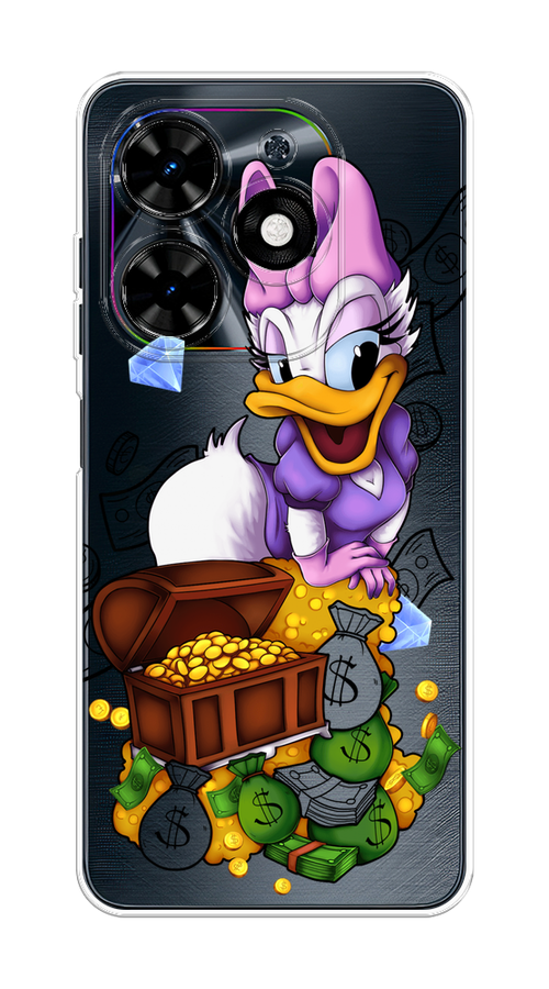 

Чехол на Tecno Spark 20C "Rich Daisy Duck", Коричневый;белый;фиолетовый, 304950-1