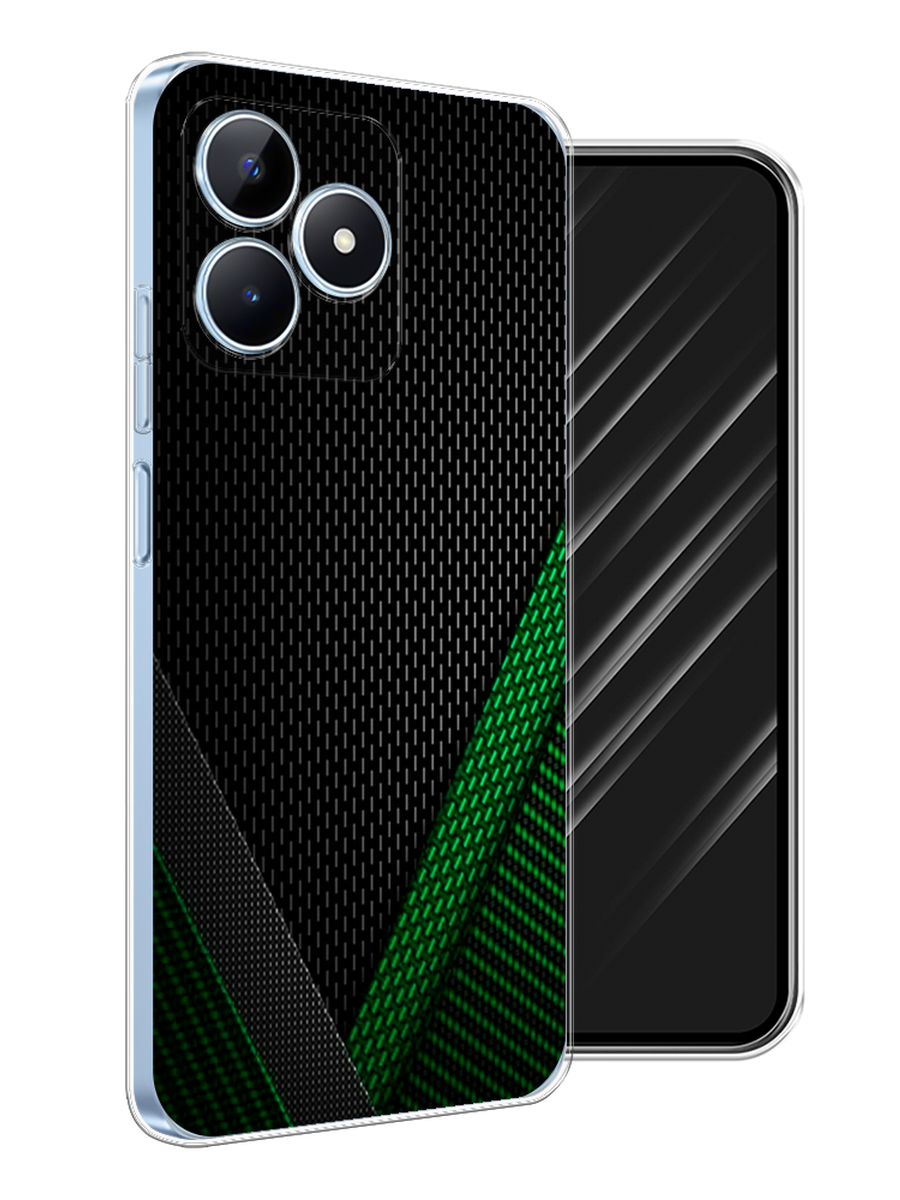 

Чехол Awog на Realme C60 "Зеленый карбон", Черный;зеленый, 2516550-1