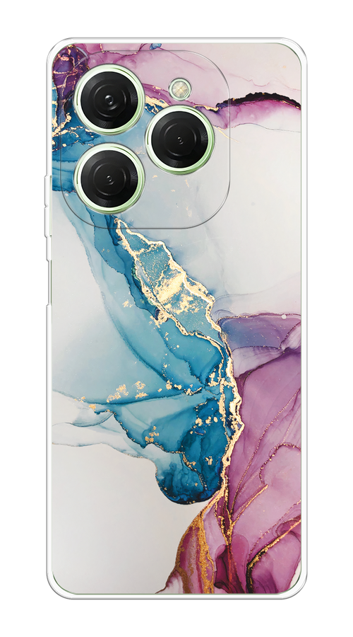 

Чехол на Tecno Spark 20 Pro "Розовые разводы рисунок", Синий;розовый, 304850-1