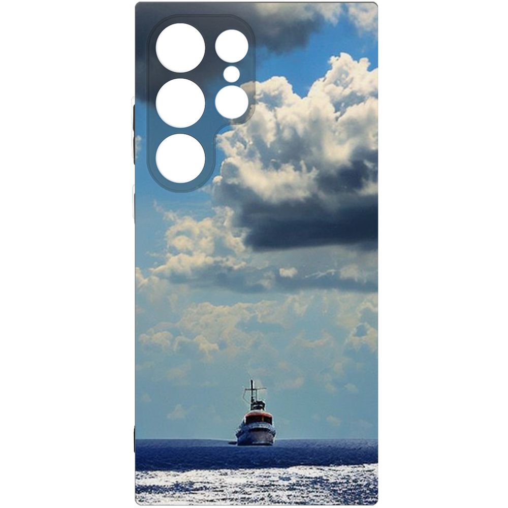 

Чехол-накладка Krutoff Soft Case Море для Samsung Galaxy S24 Ultra черный
