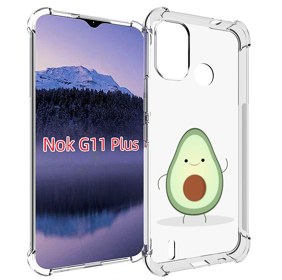 

Чехол MyPads Авокадик для Nokia G11 Plus, Прозрачный, Tocco