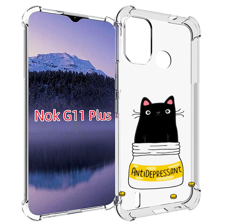 

Чехол MyPads Антидеприсан для Nokia G11 Plus, Прозрачный, Tocco