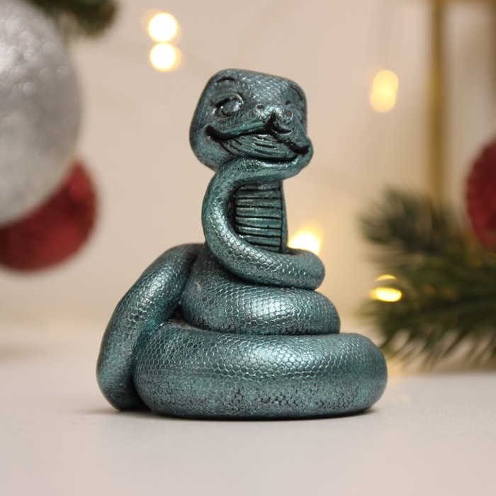 

Фигура Хорошие сувениры Змейка мечтает лунный, 6х6см