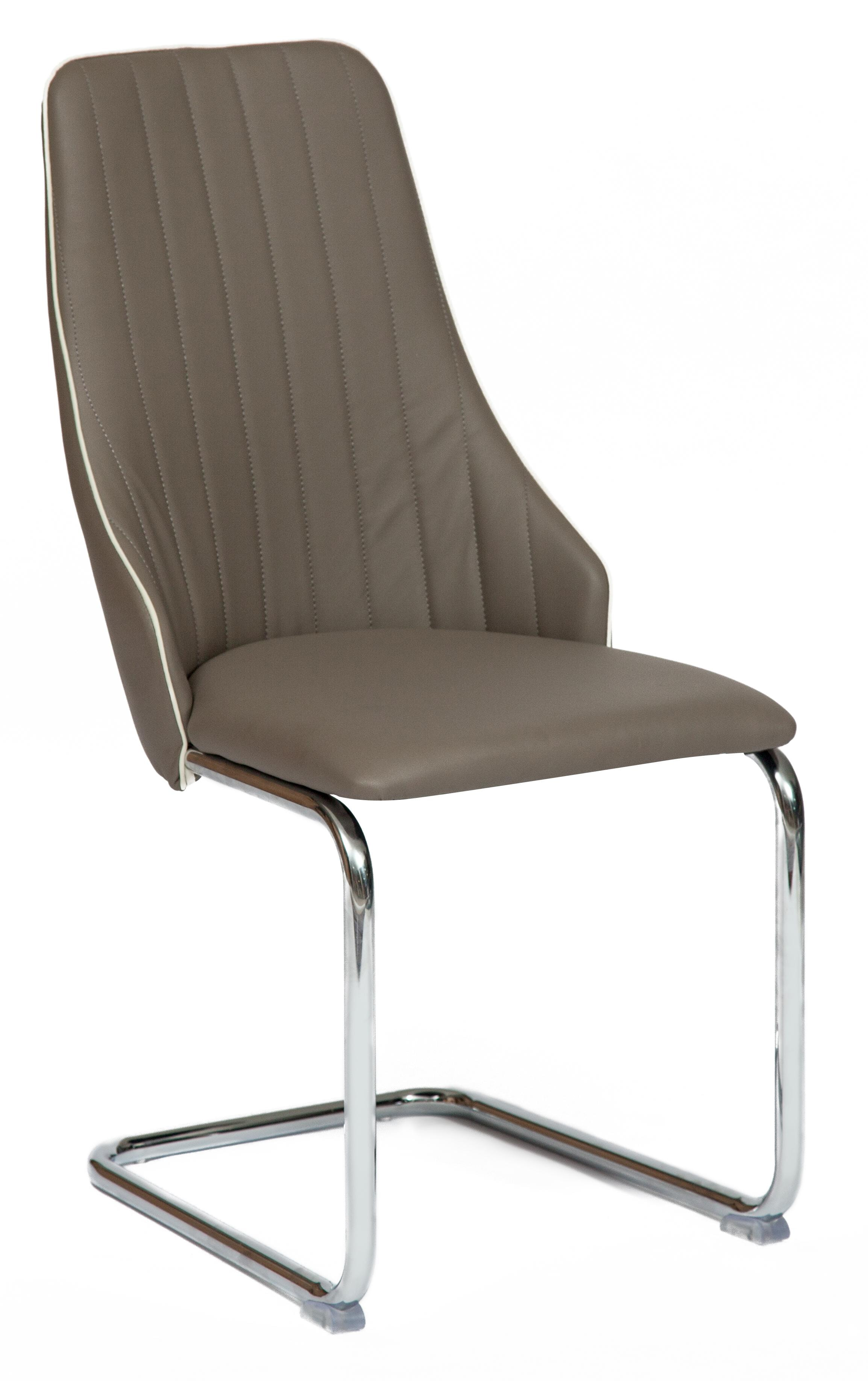 фото Стул fratelli mod.8415 44х62х97х47см пепельно-коричневый окантовка слон. кость tetchair