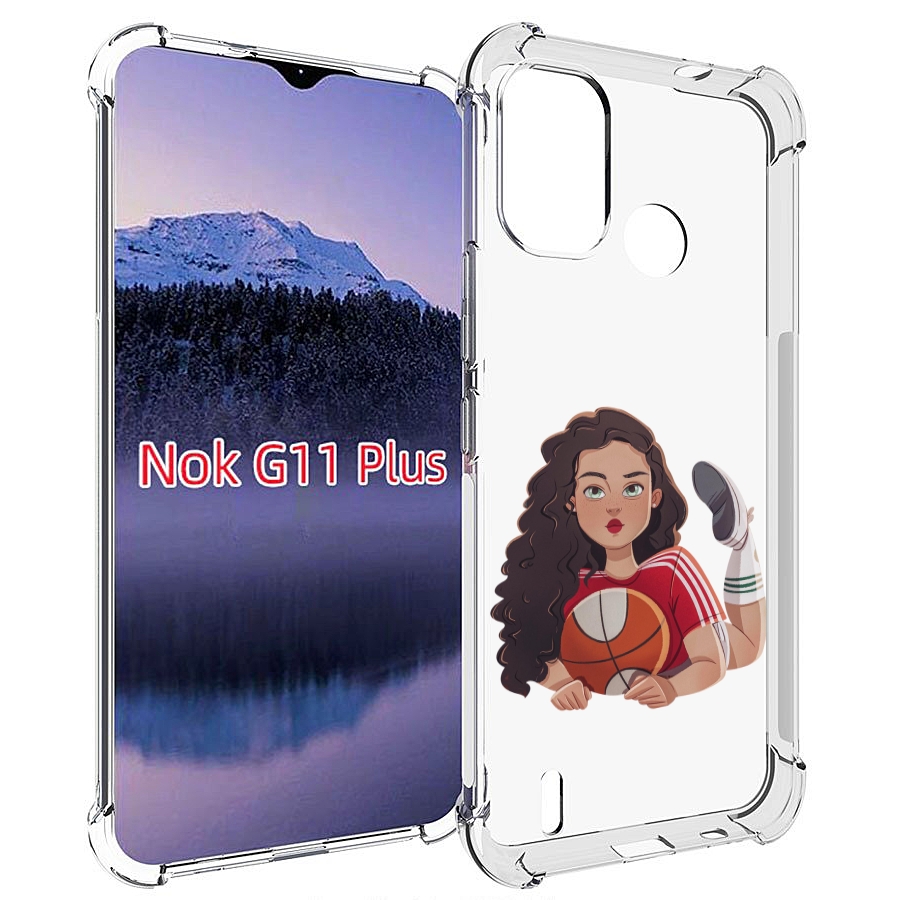 

Чехол MyPads Баскетболитска-в-гольфах женский для Nokia G11 Plus, Прозрачный, Tocco