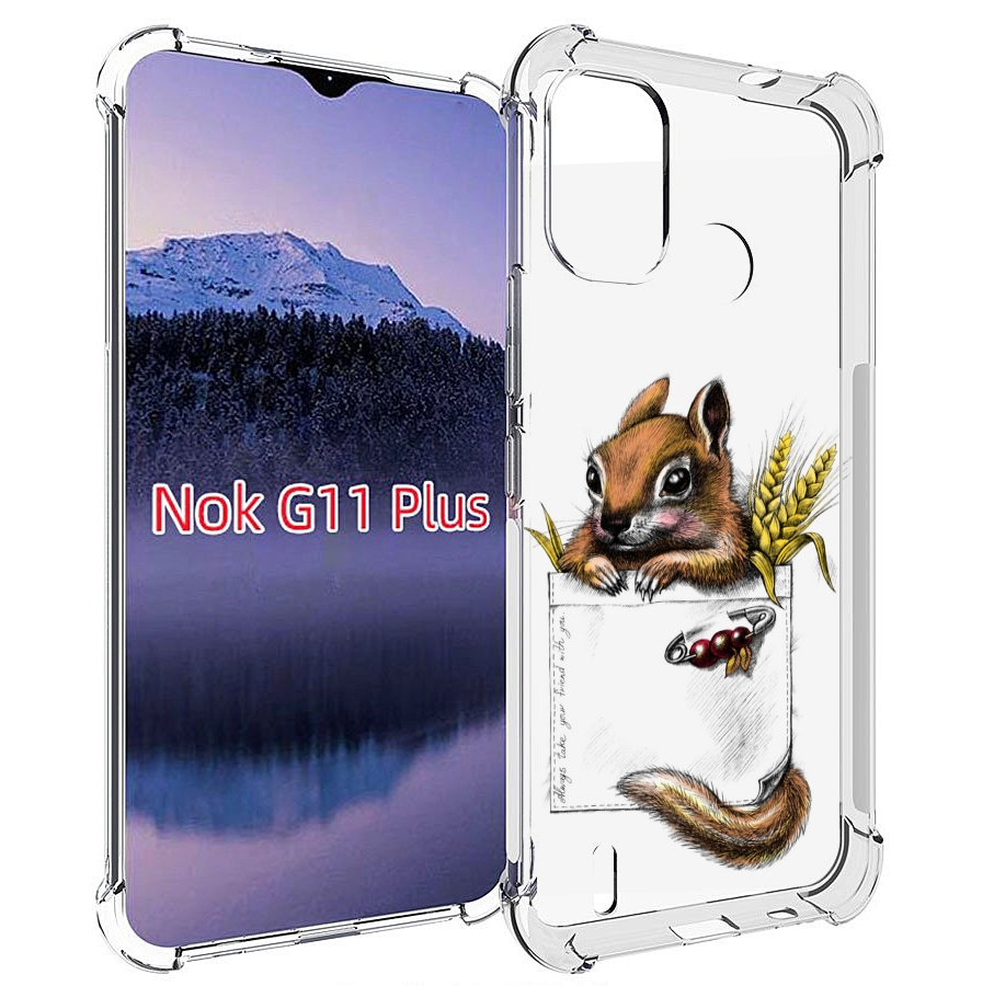

Чехол MyPads Белочка для Nokia G11 Plus, Прозрачный, Tocco