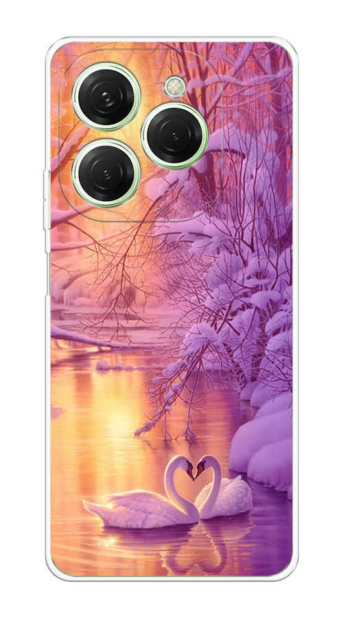 

Чехол на Tecno Spark 20 Pro "Зима 1", Фиолетовый;желтый, 304850-1