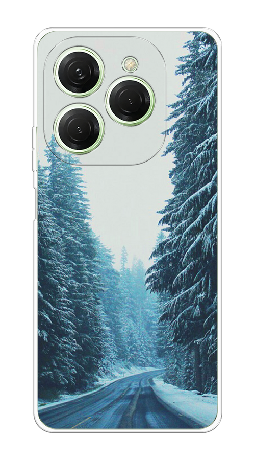 

Чехол на Tecno Spark 20 Pro "Зима 9", Бежевый;голубой;черный, 304850-1