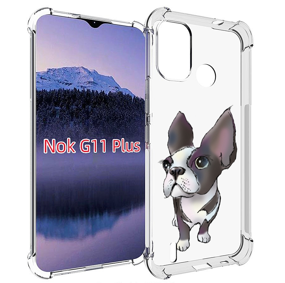

Чехол MyPads Бульдожка для Nokia G11 Plus, Прозрачный, Tocco
