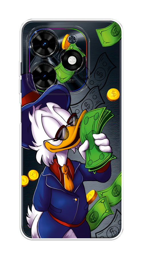 

Чехол на Tecno Spark 20C "Scrooge McDuck with Money", Синий;зеленый;белый, 304950-1