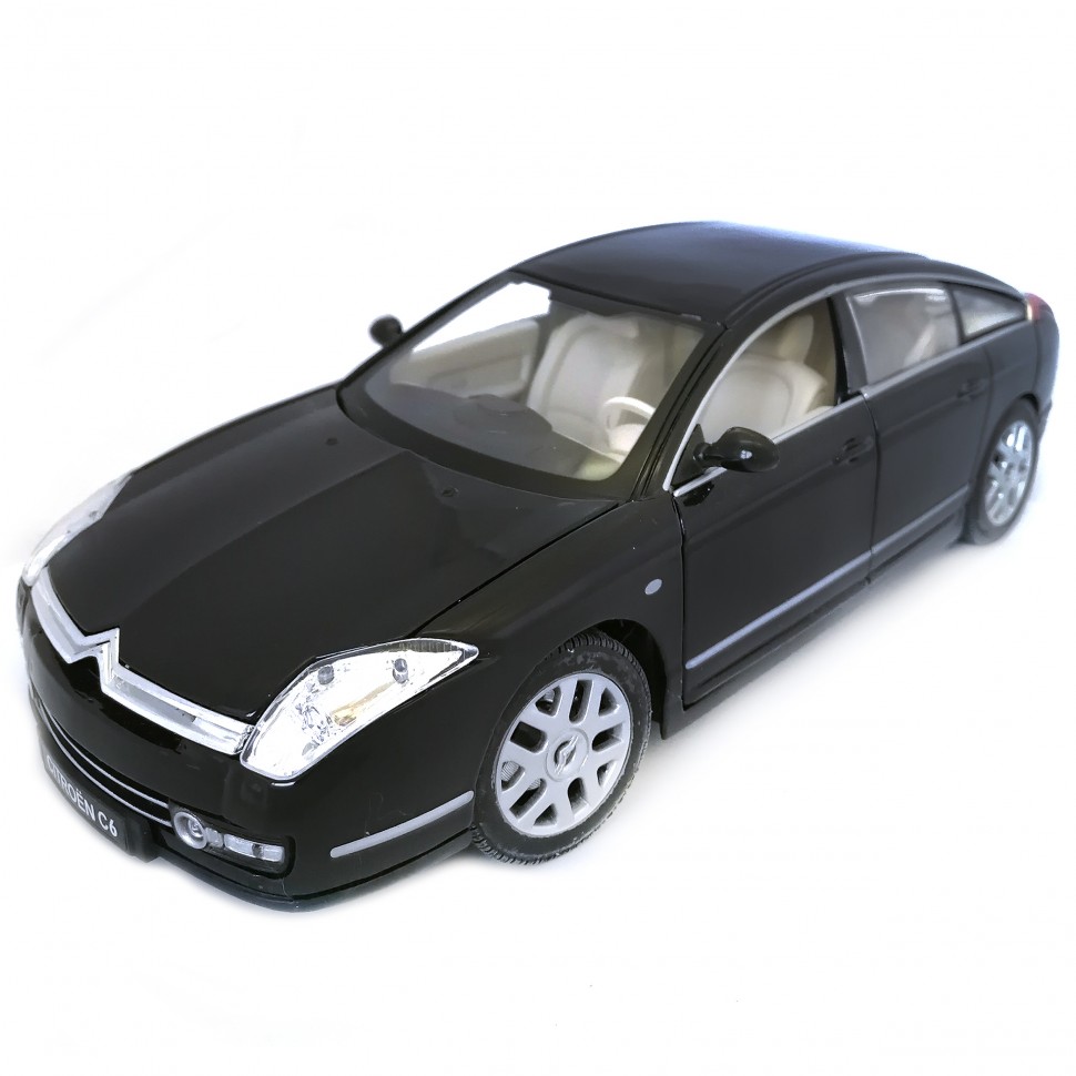 

Коллекционная модель автомобиля Citroen C6 Bburago 1/20 металл 18-11012 black, Черный