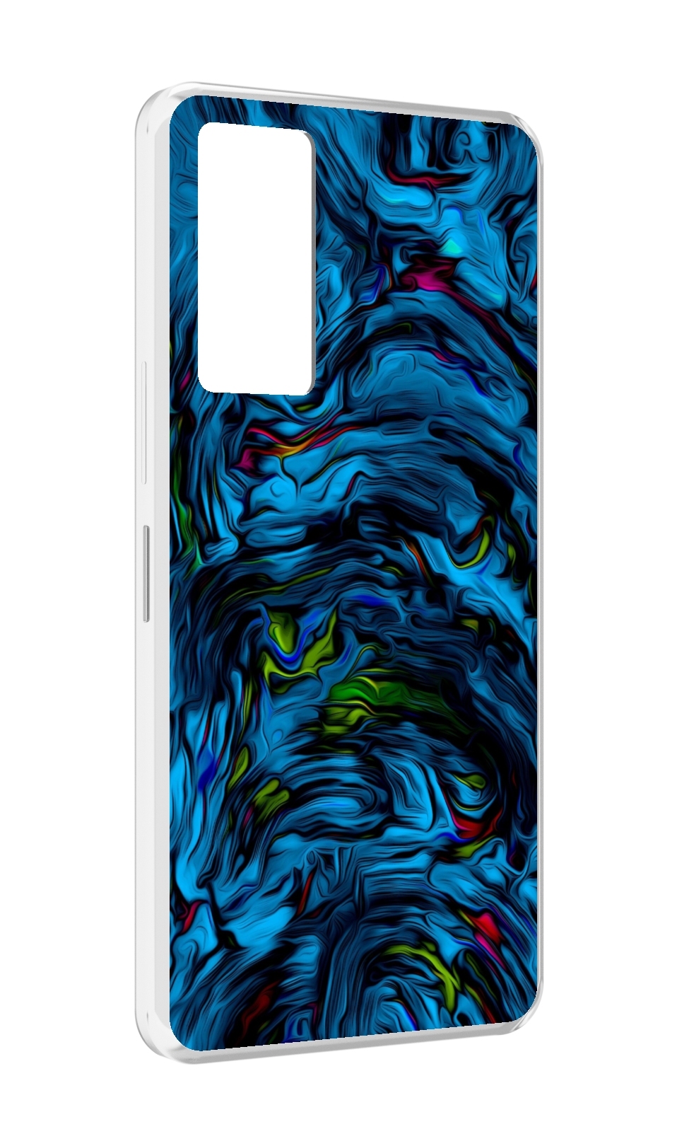 

Чехол MyPads голубая краска в темноте для Infinix Note 11, Прозрачный, Tocco