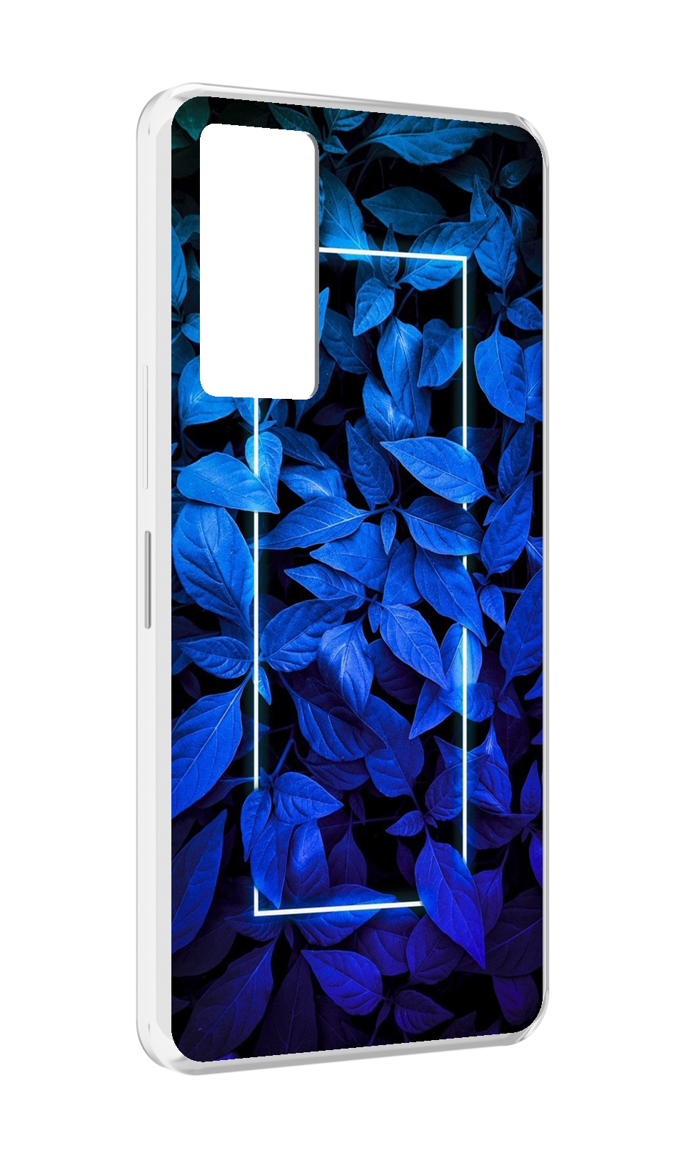 

Чехол MyPads голубые цветочки неон для Infinix Note 11, Прозрачный, Tocco