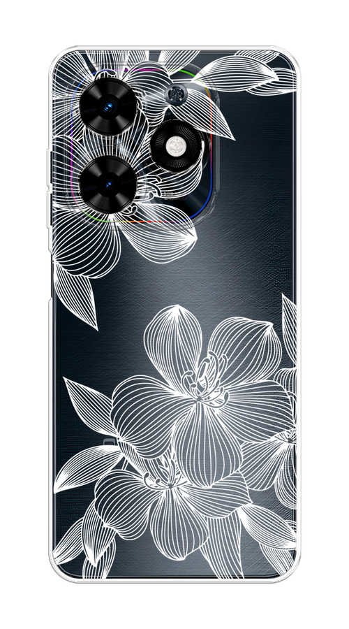 

Чехол на Tecno Spark 20C "Крокус", Белый;прозрачный, 304950-1