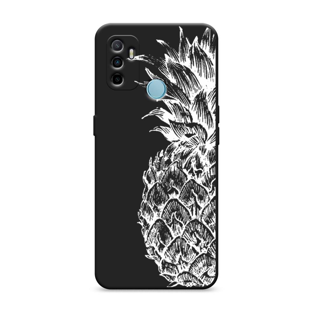 

Чехол Awog на Oppo A53 "Ананас графика белая", Разноцветный, 254352-1